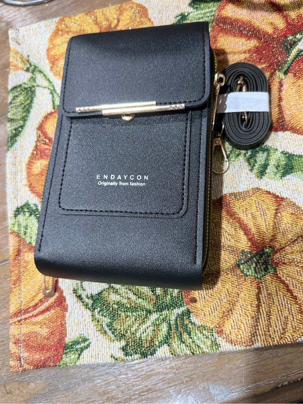 Black Crossbody Phone Bag